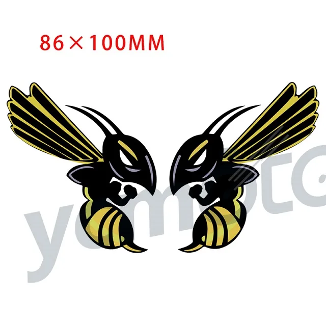 B Для Honda Hornet наклейки в виде пчел наклейки 150 мкм толстый ящик для инструментов шлем 115x105 мм большая наклейка - Цвет: B