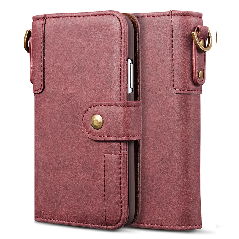 Wine Red Ретро Флип Корова кожаный чехол для телефона для huawei P30 P30 Pro кошелек слот для карты стоит чехол для huawei P30 P30 Lite чехол сo шнуром - Цвет: Wine Red