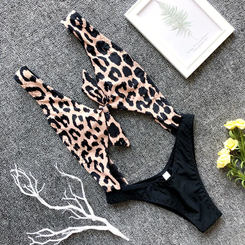 Bikinx сексуальный глубокий v-образный вырез купальник женский с высоким вырезом