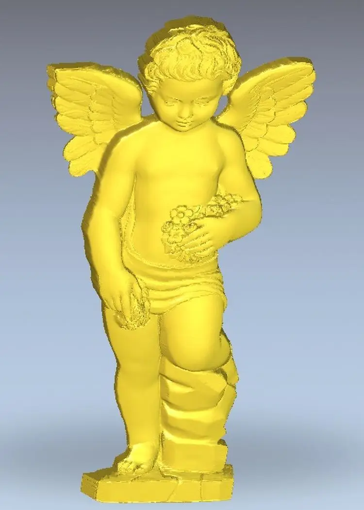 

3d модель, рельеф для ЧПУ в формате STL Angel_wilth_flowers