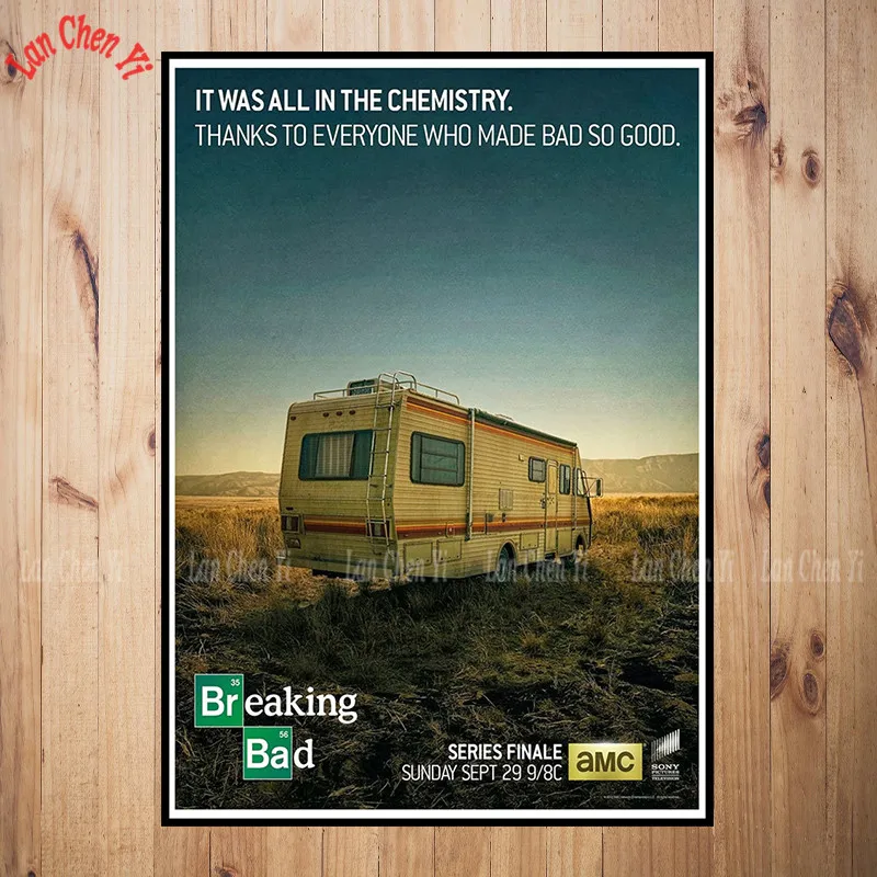 Breaking Bad бумага с покрытием Плакат Бар Кафе Винтаж Высокое качество печати рисунок ядро декоративная живопись