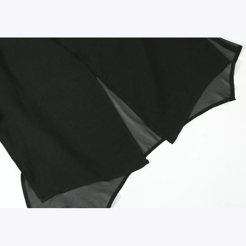 Women Summer Sleeveless Black Chiffon Waistcoat Blazer Casual Vest Long Suit Female Jacket Coat | Женская одежда