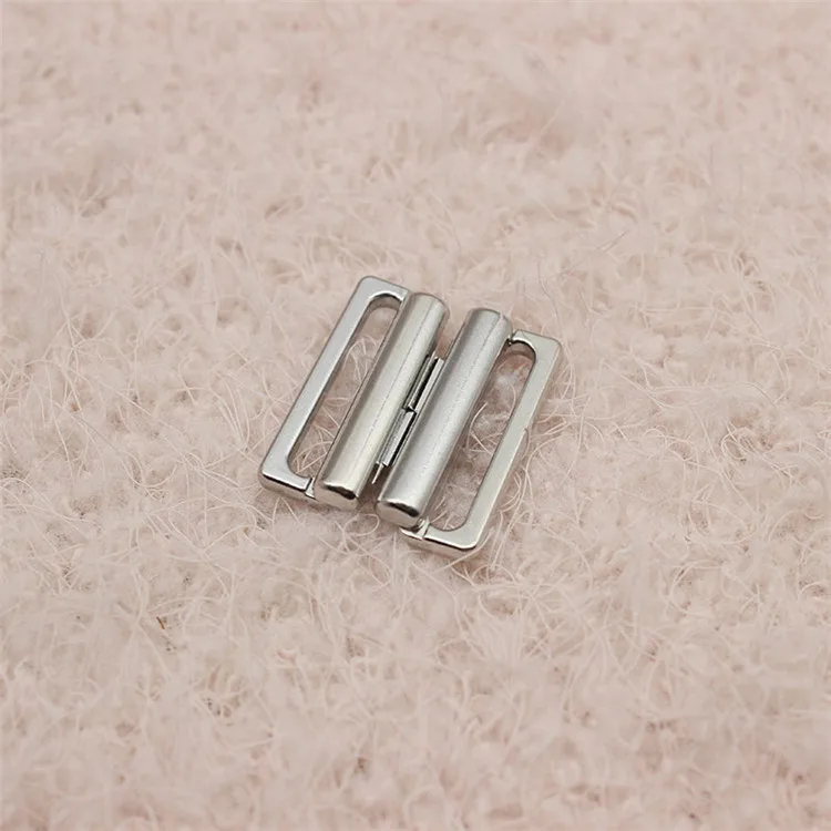 silver 10 шт./партия, 14 мм/19 мм, металлическая лента, застежка-крючок и застежка, застежки, Пришивные крючки для бюстгальтера, бикини, прищепки, швейные принадлежности - Цвет: silver