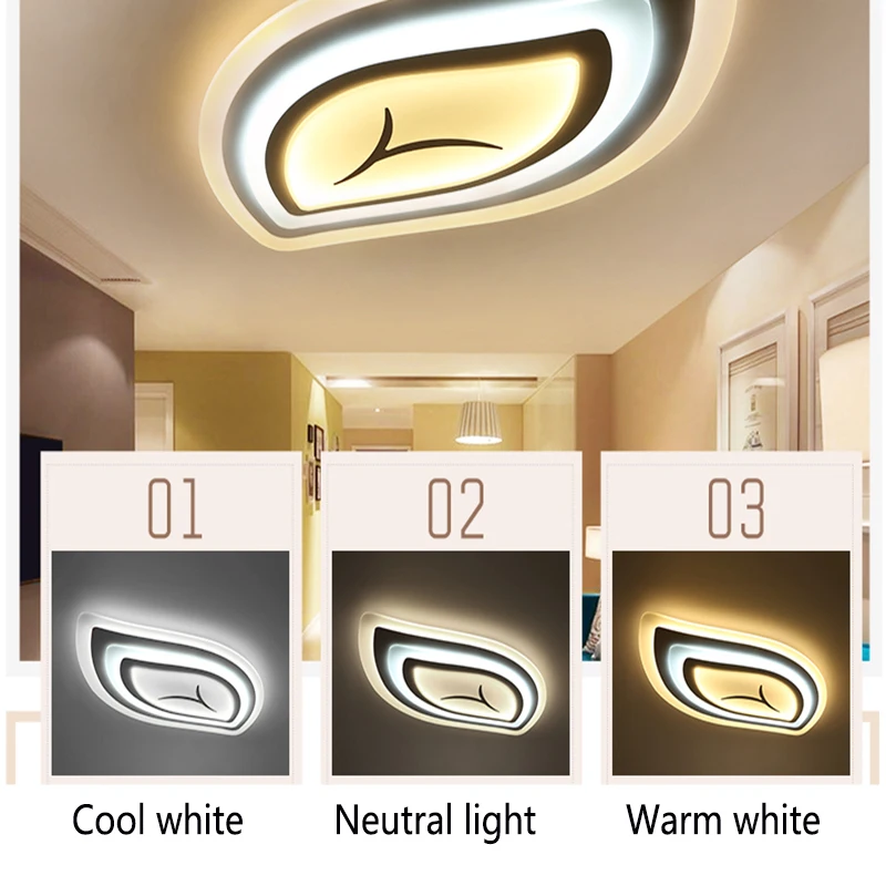 Светодиодный потолочный светильник с дистанционным управлением для гостиной и