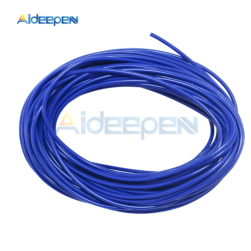 Синий 10 метров UL 1007 провод 24AWG ПВХ изолированный электрический кабель Монтажный