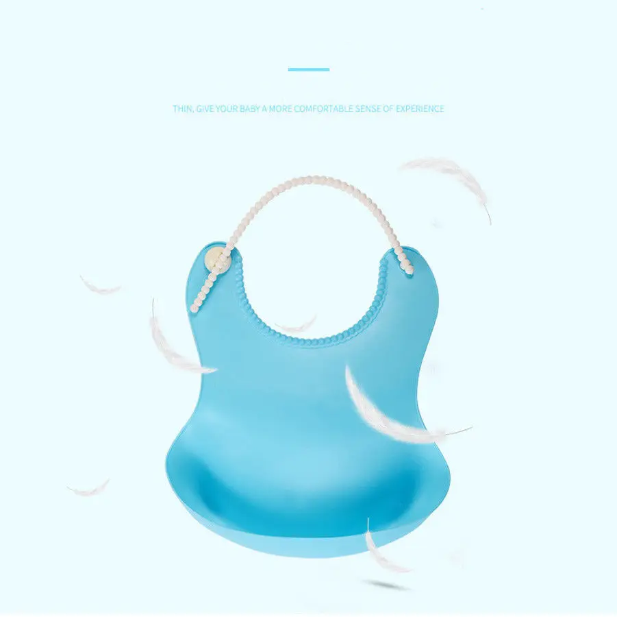 Pudcoco 2019 Brand New Cute Baby Soft Silicone Bib Waterproof Saliva Dripping Kid Infant Lunch Bibs | Мать и ребенок