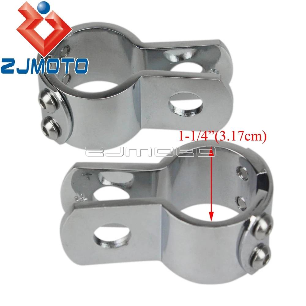Универсальные зажимы для байкеров Harley Honda Yamaha Cafe Racer 28 мм 32 38 мм|footpeg clamps|foot pegs