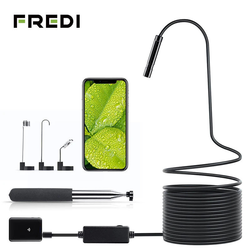 FREDI WIFI 800 мАч 8 светодиодов эндоскоп камера 2 0 мегапиксельная мм объектив