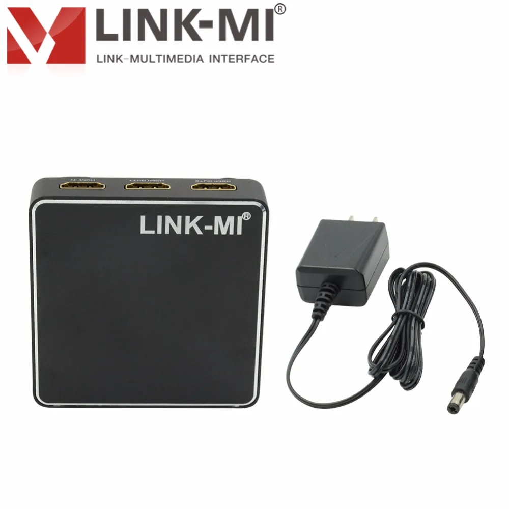 LINK MI 2.0H102 HDMI сплиттер 1x2 4K2K аудио видео 2 0 3D формат поддержка до 1080P @ 60Hz I in out USB порт
