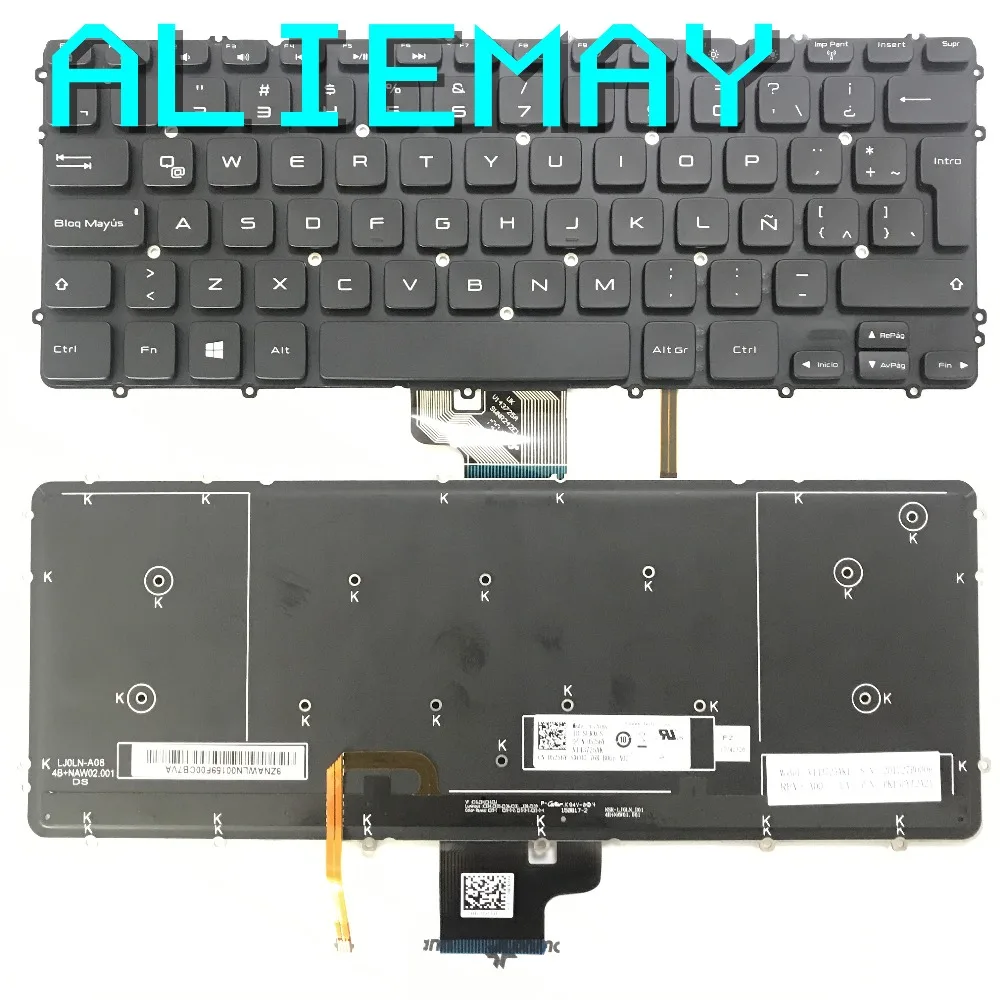 Новая Оригинальная Латиноамериканская клавиатура с подсветкой для DELL XPS15 9530