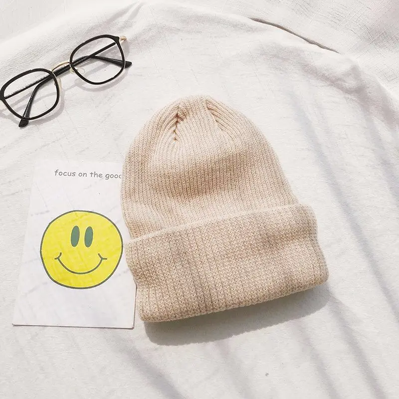 Зимняя шапка для мужчин Skullies& Beanies для женщин и мужчин, модная теплая шапка унисекс, эластичная вязаная шапочка, шапки, модная Зеленая Шапка - Цвет: Pink