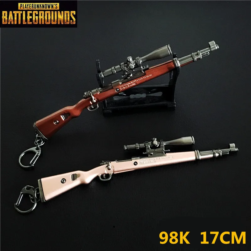 Игра PUBG 98K шрам Оружейная модель Новое поступление 17 см Брелок высокого качества