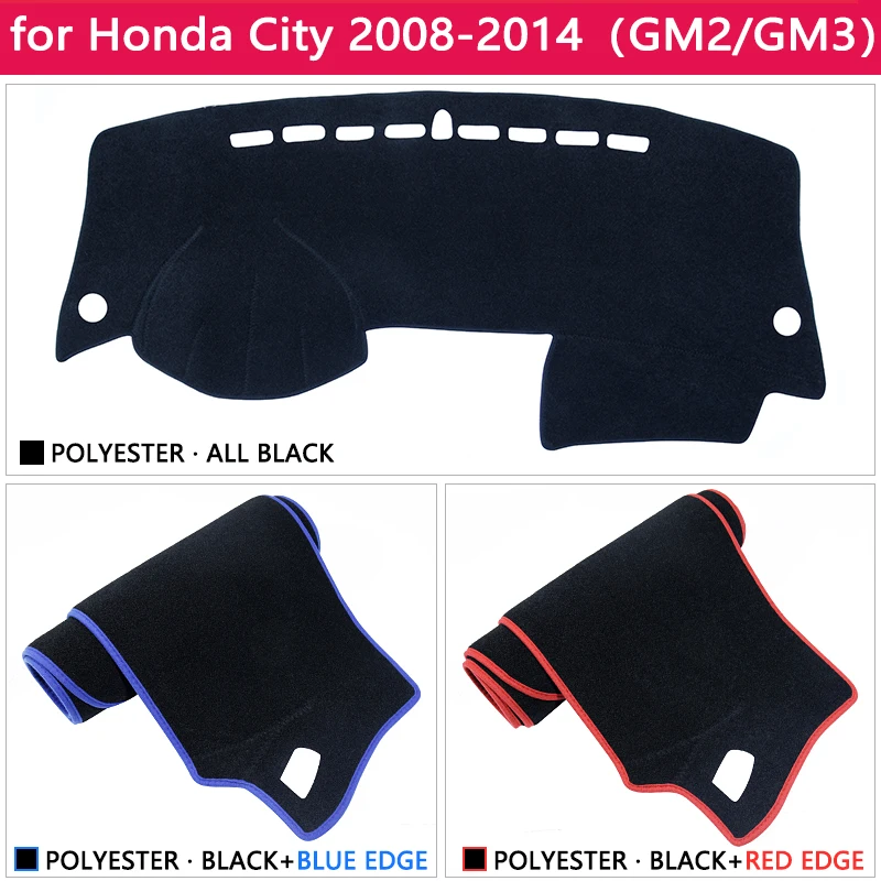 Для Honda City 2008 ~ 2014 Противоскользящий коврик на приборную панель солнцезащитный