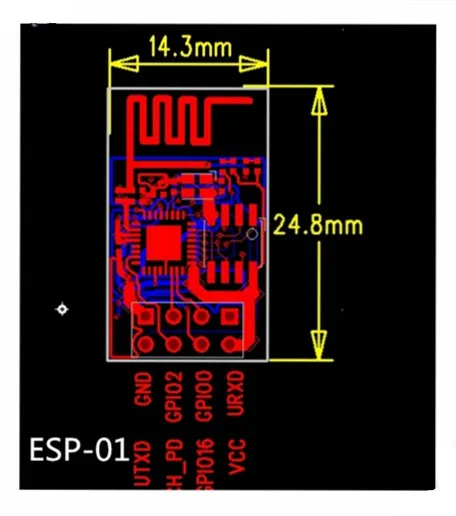 LEORY ESP8266 ESP-01 дистанционный последовательный порт WIFI трансивер беспроводной