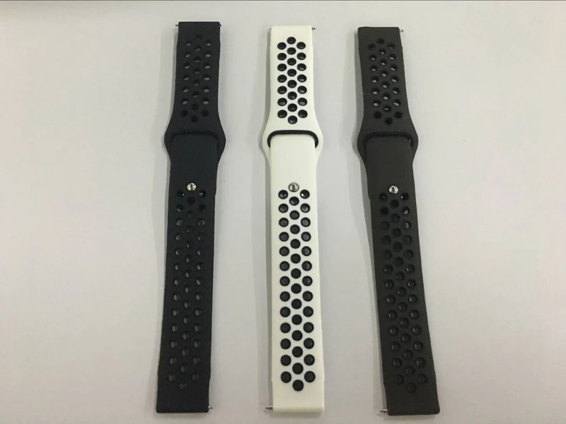 22 мм 20 силиконовый ремешок для samsung gear S3 sport S2 Classic Frontier galaxy watch 42 46 мм ремешок huami amazfit gtr bip 2 huawei gt