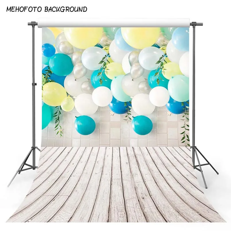 Шевроны стены воздушные шары 1 й день рождения торт Детская фотография фоны