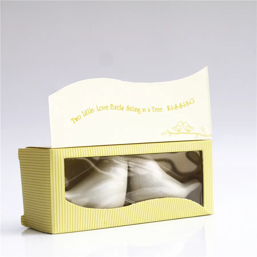 

lovely 200pcs 100sets Love bird salt and pepper Shaker wedding favors gifts birds favor gift and giveaways for guest
