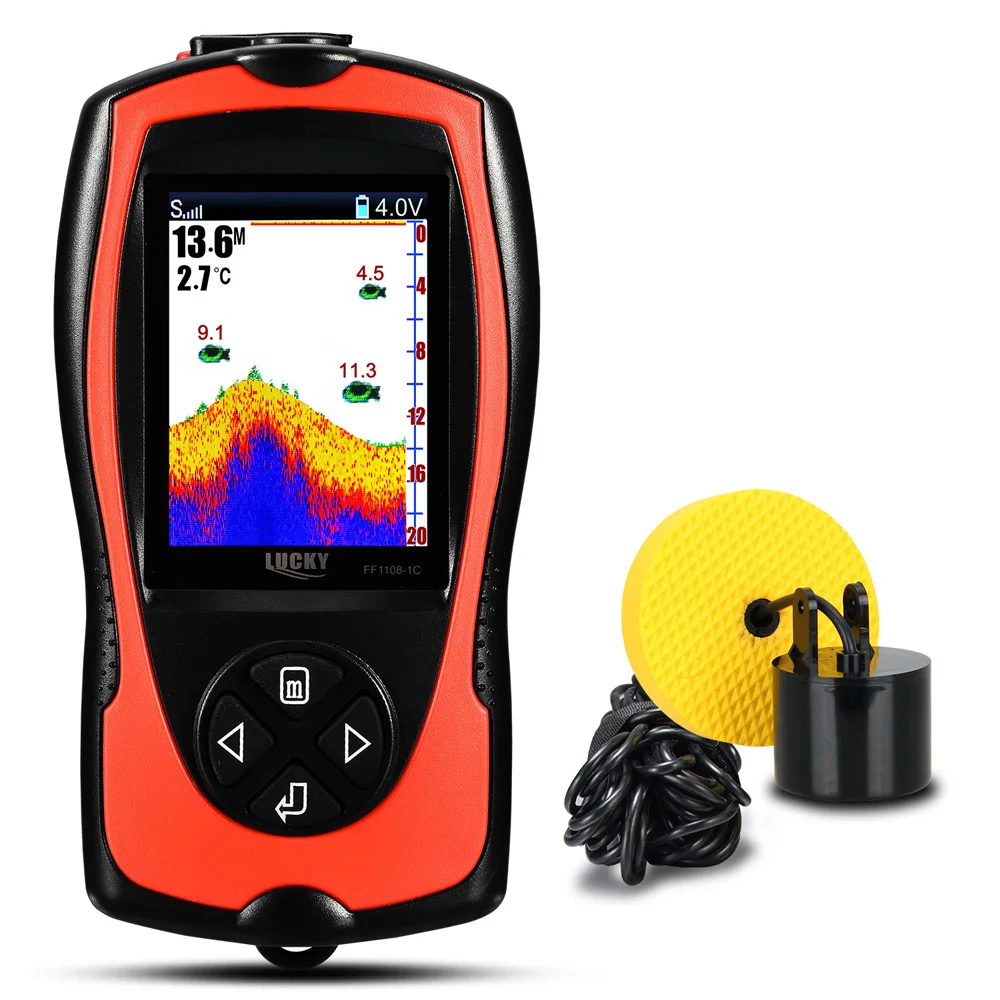 LUCKY FF1108 1C портативный рыболокатор проводной и беспроводной дистанционный Sonar