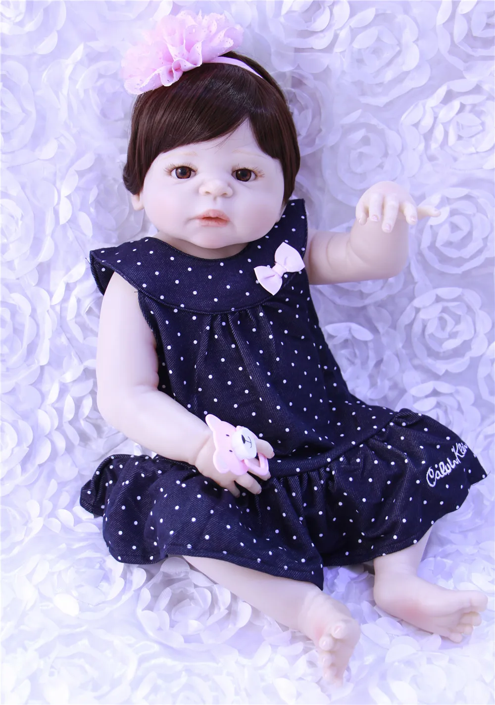 22 &quot55 см всего тела силикона Reborn Baby Doll игрушки Lifelike Детские на день рождения