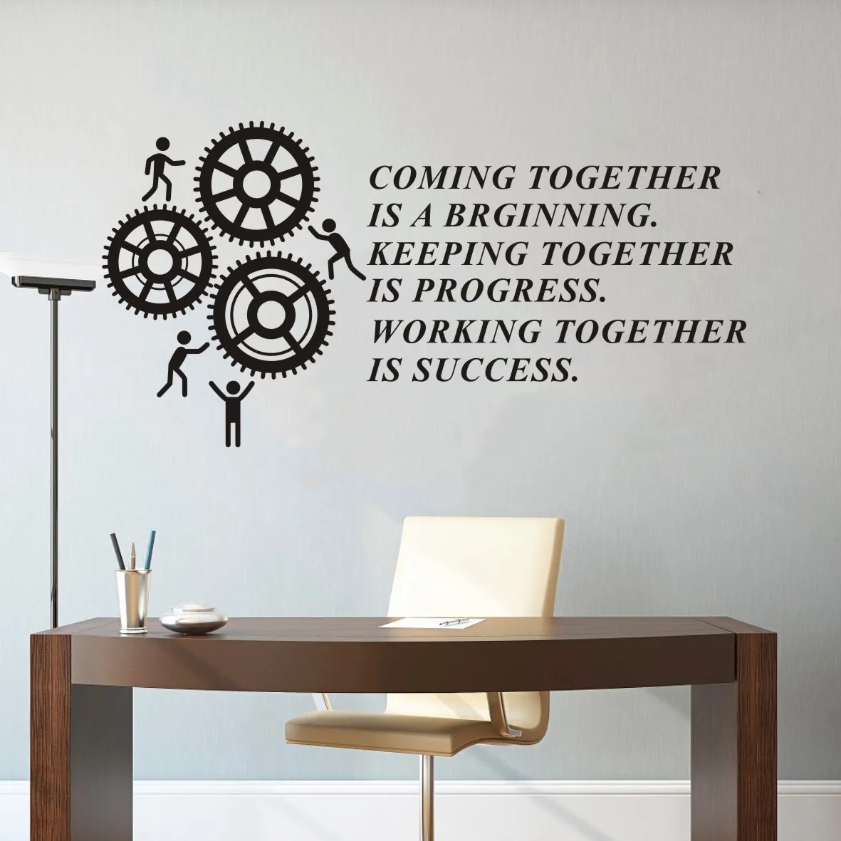 Настенные децентрализованные наклейки работа команды-ключ к успеху