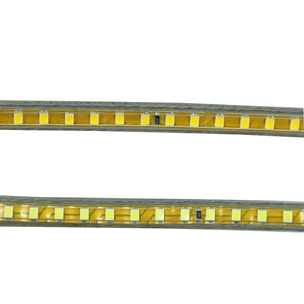 Гибкая светодиодная лента 220 В 2835 SMD 120 светодиодов/м желтая печатная плата 1 м/2 м/3