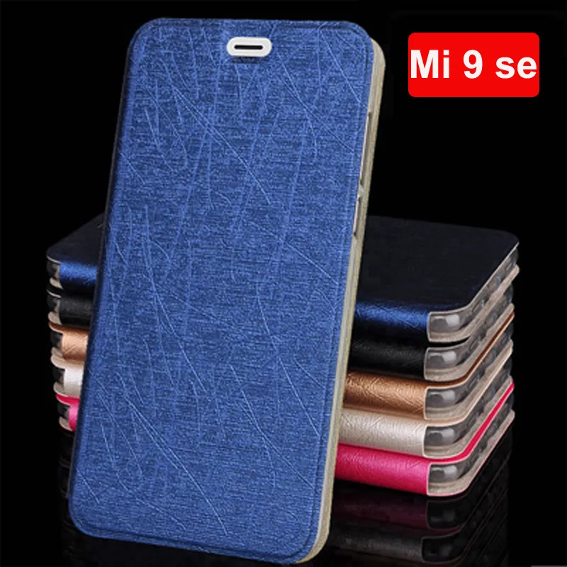 Чехол для xiaomi mi 9 se mi9 из искусственной кожи с откидной крышкой и подставкой чехол