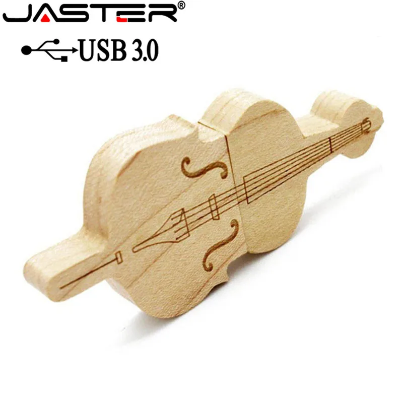 JASTER USB 3,0 деревянная гитара usb флеш-накопитель Виолончель Флешка 8 ГБ 16 ГБ 32 ГБ Музыкальная карта памяти Флешка u диск флешка
