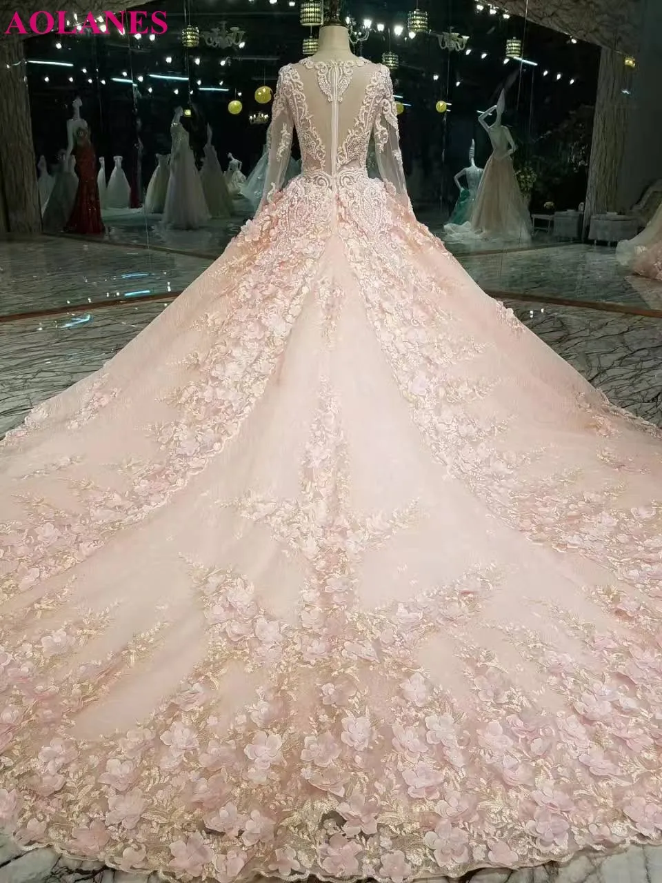 Новый дизайн 2017 роскошная кружевная Аппликация Длинные Кристаллы бисера рукав