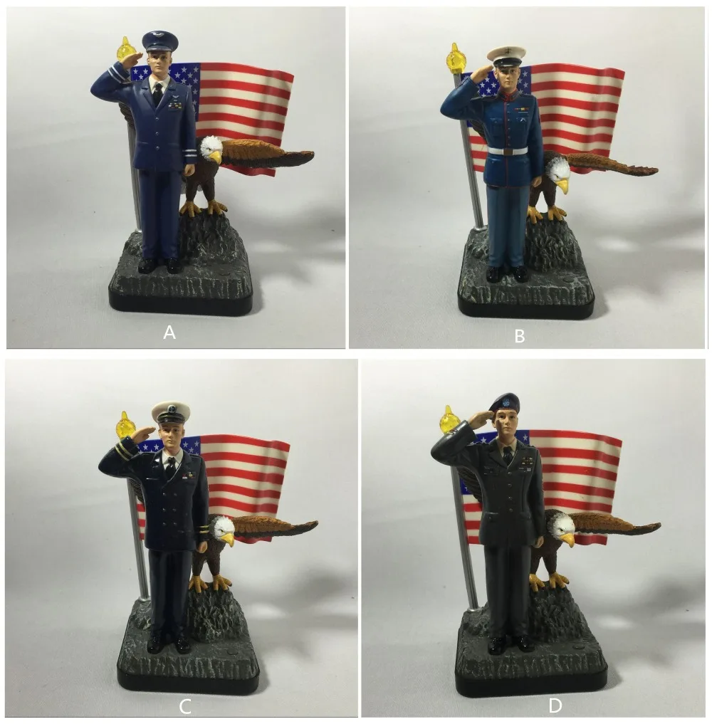 

4PCS/SET US A Army Air Force Navy sailor soldier toy model doll ornaments toys