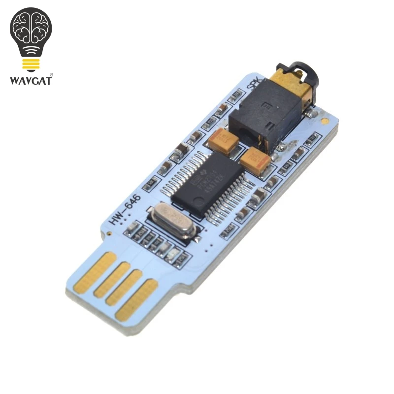 Мини PCM2704 USB Аудио Звуковая карта DAC декодер плата свободный привод для ПК