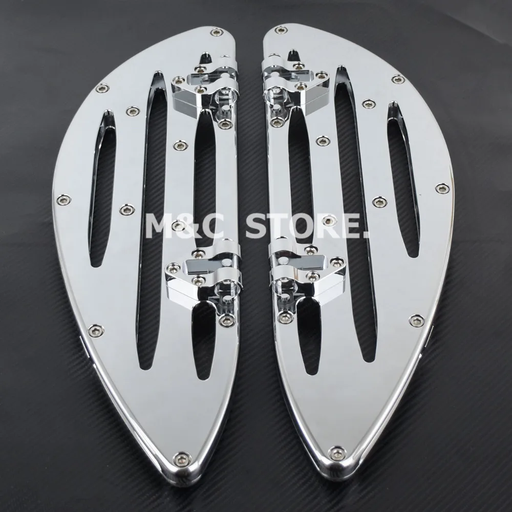 Хромированный передний водительский пол подножки вытянутая педаль для Harley Touring