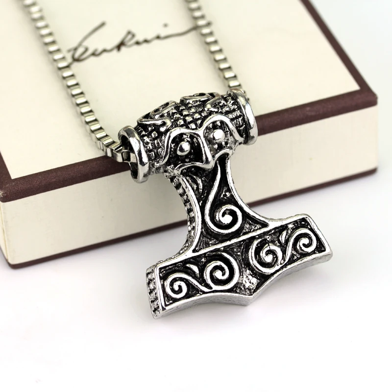 Высокое качество ожерелье Thor Hammer классический стиль Темный мир сплав THOR'S HAMMER