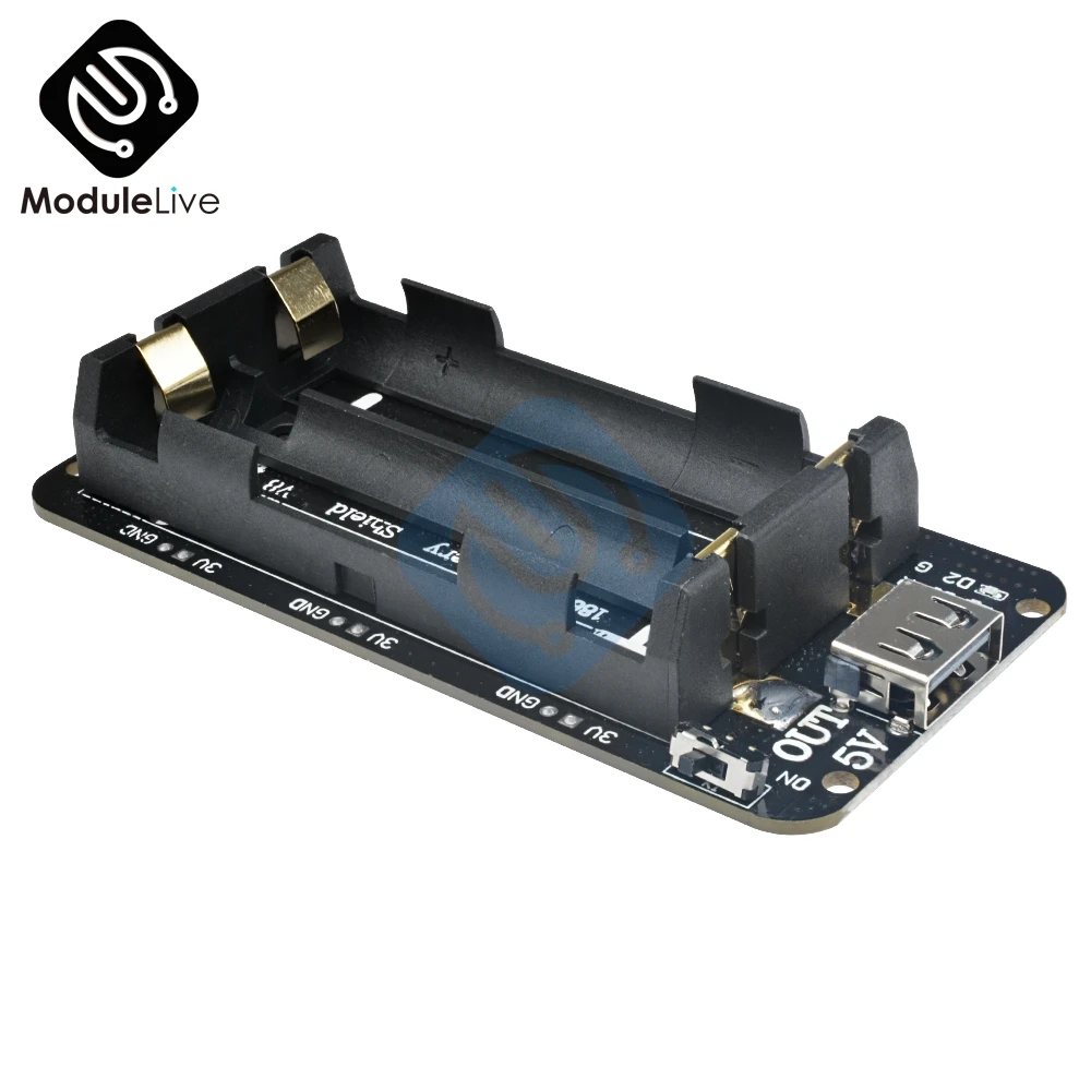 18650 литиевая Защита аккумулятора V8 мобильный Мощность power bank 5 V/3A 3 V/1A два Напряжение микро USB для Arduino ESP32 ESP8266