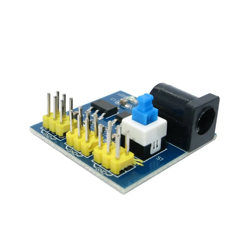 Тонкий электронный DC 12В до 3 в 5В понижающий модуль питания для Arduino|Интегральные