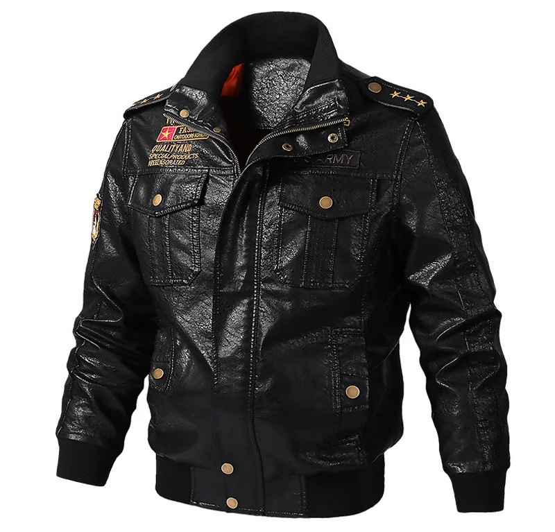

Plus size M~5XL 6XL Men's Leather Jackets Motorcycle PU Jacket Male Autumn Casual Leather Coats Slim Fit Mens Brand Clothing