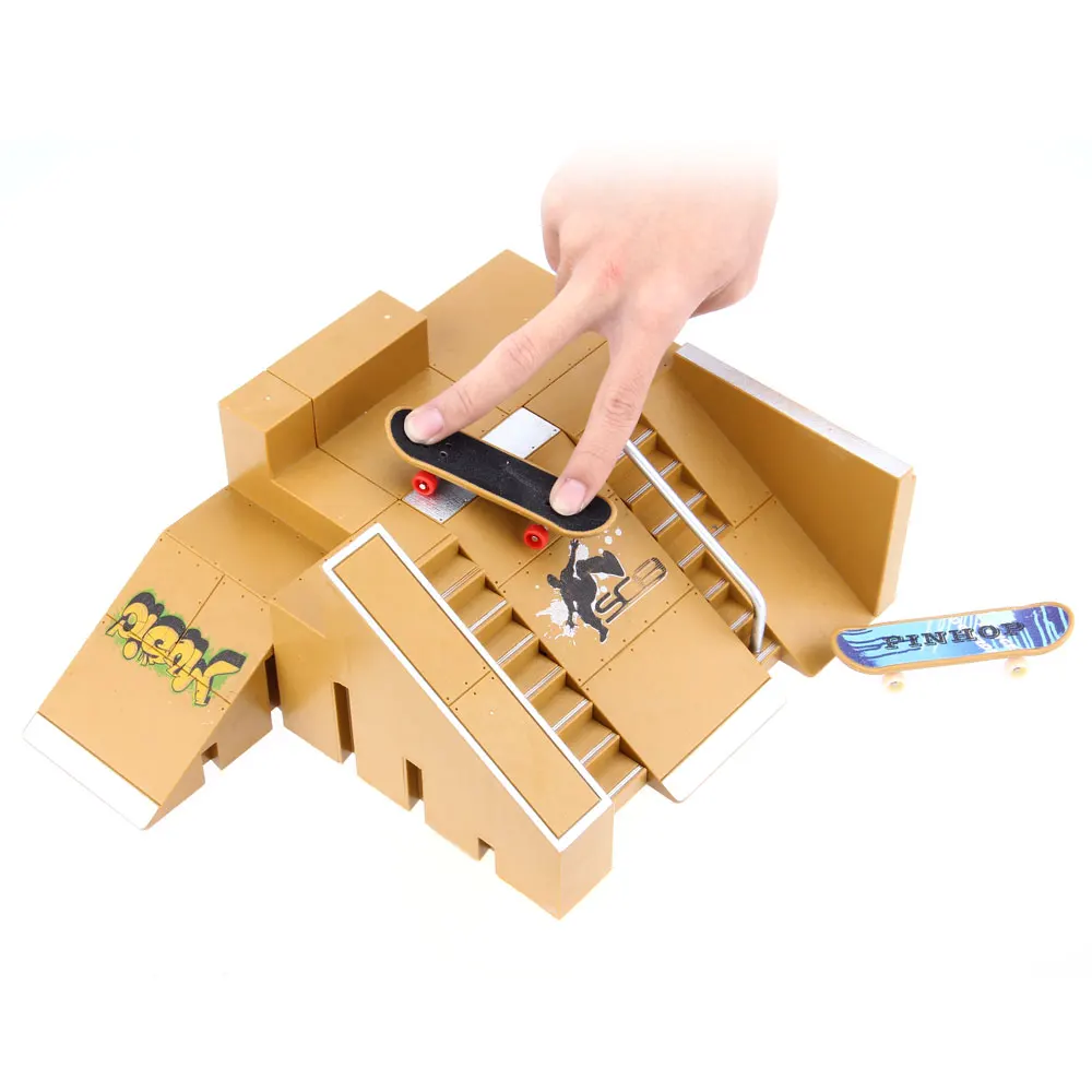 Фингерборды 5 шт. скейт набор в виде парка рампы части для Tech Настольный пальцевый