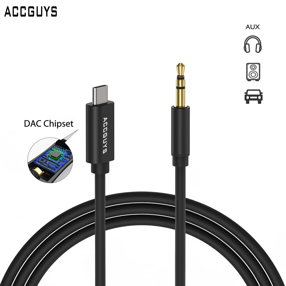 ACCGUYS Тип C до 3 5 мм Мужской автомобильный AUX аудио кабель адаптер USB удлинитель