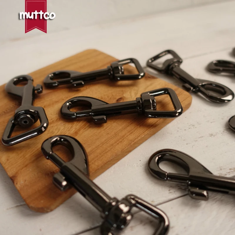 Экологический пистолет черный металлический Вертлюг 20 мм застежка-карабин