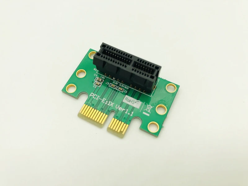 Компьютерные разъемы H1111Z переходная плата PCI Express разъем x1 к адаптер 90 градусов