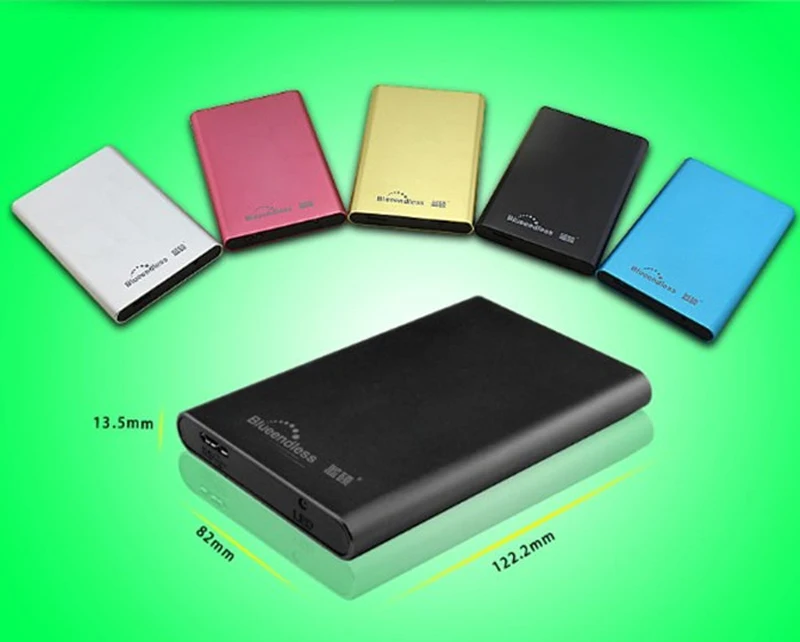 Blueendless Sata чехол Корпус для жесткого диска Алюминий внешняя коробка с USB 3 0 кабель