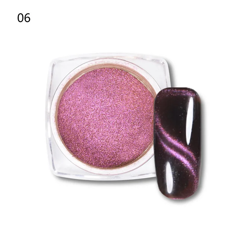 06 BeautyBigBang, 1 г, кошачьи глаза, 3D пудра, волшебный блеск для ногтей, УФ-гель, магнит для маникюра, лак для ногтей, пудра, пигментные аксессуары - Цвет: 06