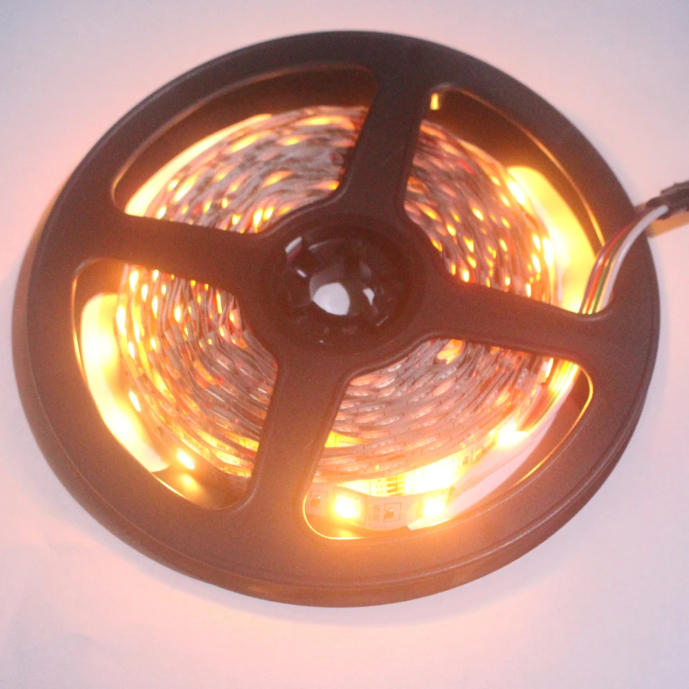 Светодиодные ленты 12 V 24 V 5050 SMD 60 светодиодный s/М светильник лента 5 м, 12 V 24 V Вольт Светодиодные ленты светильник SMD5050 не из водонепроницаемого материала лампы ТВ Подсветка