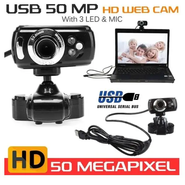 Веб камера Fanshu Full HD 1080P USB 50 0 м видеокамера для компьютера с микрофоном 3