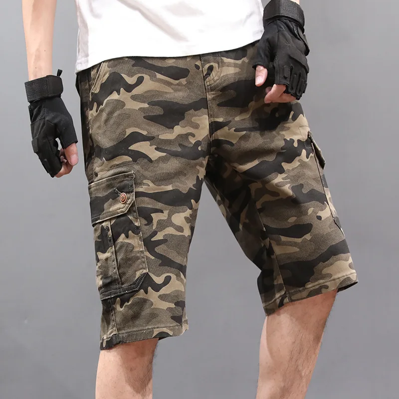 

New Arrival Summer Thin Casual Men Overalls Five Point Fashion Loose Comfortable Super Large Plaid Short Plus Size 28 29-48