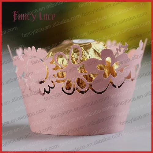 60 шт. Новое поступление ажурные шоколадные мини обертки для кексов в форме