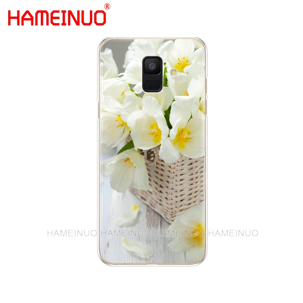 HAMEINUO цветы орхидеи Красочная обложка чехол для телефона для samsung Galaxy J4 J6 J8 A9 A7 A6 A8 плюс j7 duo - Цвет: 42650