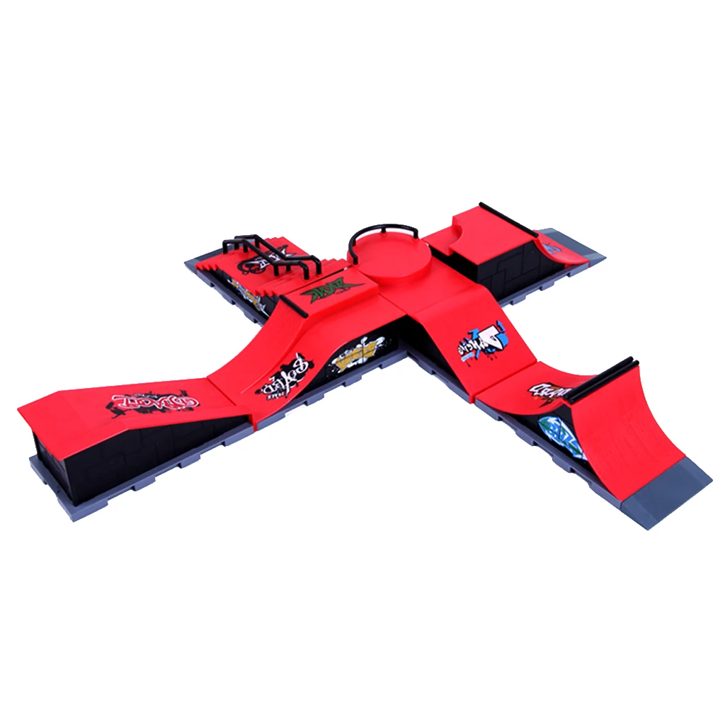 

Mini Finger Play Board Micro Skateboard Ramp Accessories Set Kids Party Favor Play Fun Toy Gift C#