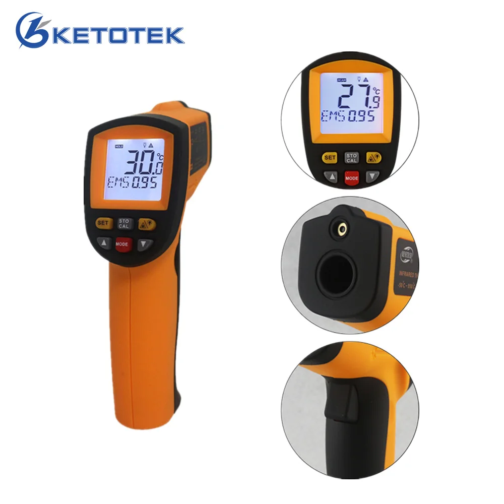 GS320 GM320 GM900 Бесконтактный лазерный ИК инфракрасный цифровой C/F выбор температура