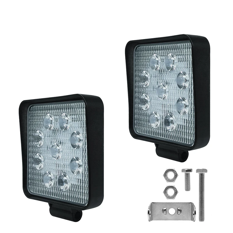Round Led Bar Work Light For Driving Offroad Boat Car Tractor Truck 4x4 Suv Atv 12v 24v 27W | Автомобили и мотоциклы