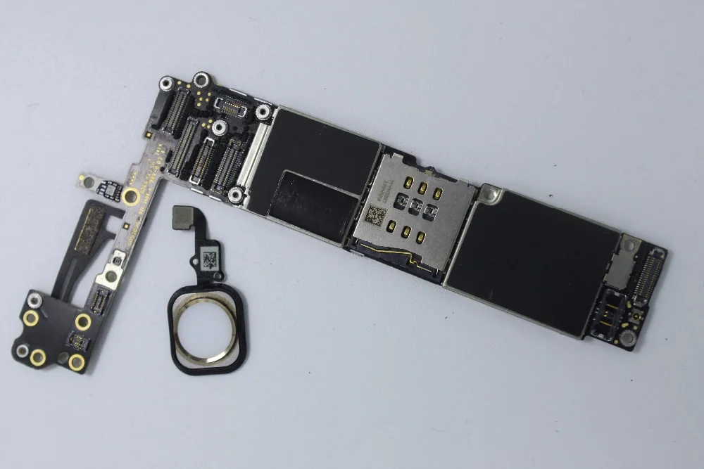 Высокое качество с touch id для iphone 6 материнская плата 16 Гб/64 Гб/128 ГБ разблокированная 4,7 дюймов материнская плата с чипами Материнские платы